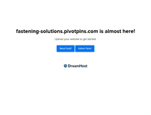 Tablet Screenshot of fastening-solutions.pivotpins.com